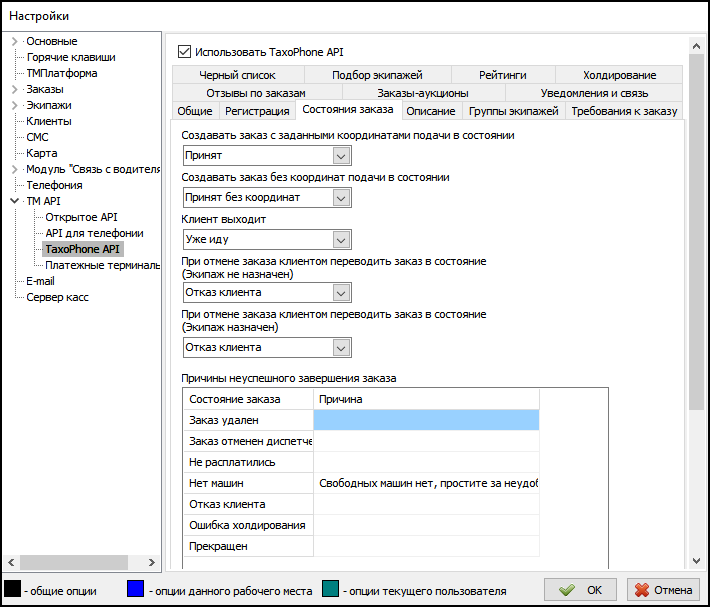 Параметры TaxoPhone API вкладка Состояния заказа.png